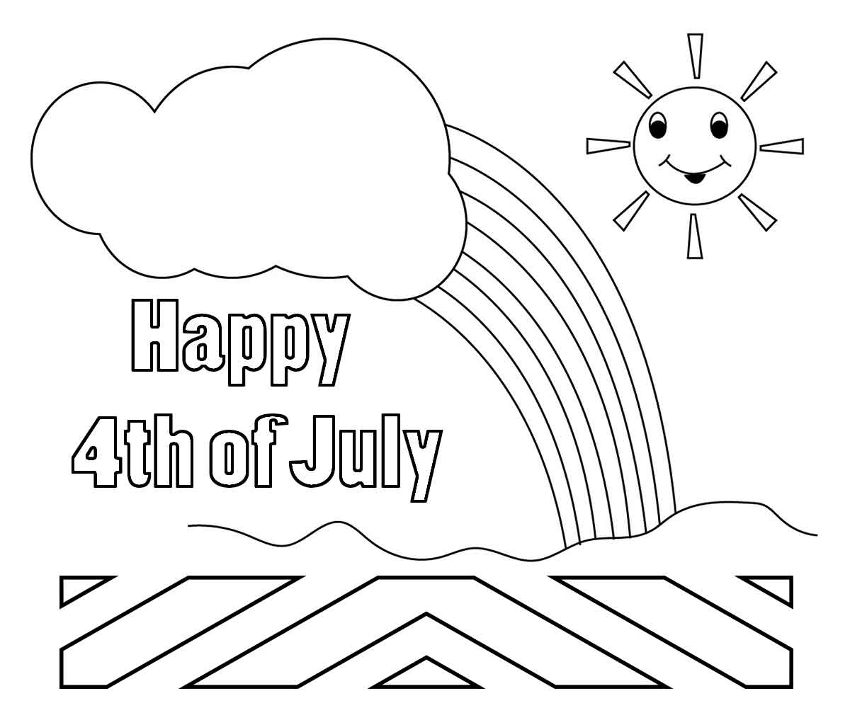 4th Of July Coloring Pages For Toddlers