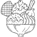 Ice cream coloring pages for kids