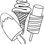 Ice cream coloring pages for preschoolers