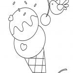 Ice cream coloring pages free