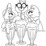 Ice cream coloring pages to Print