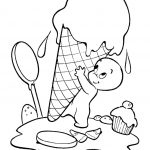 Ice cream cone coloring pages