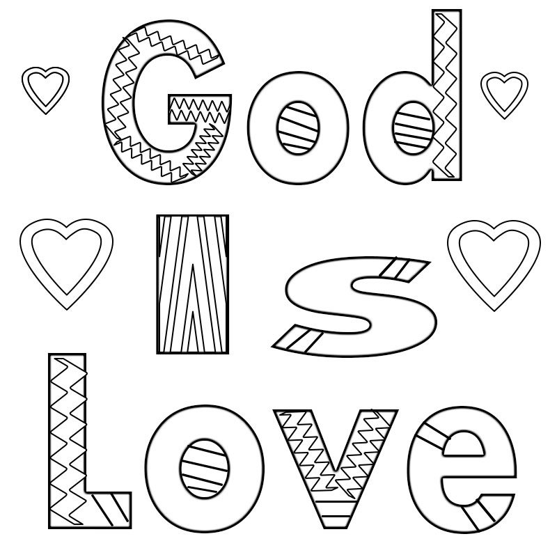 Share God's Love Coloring Page