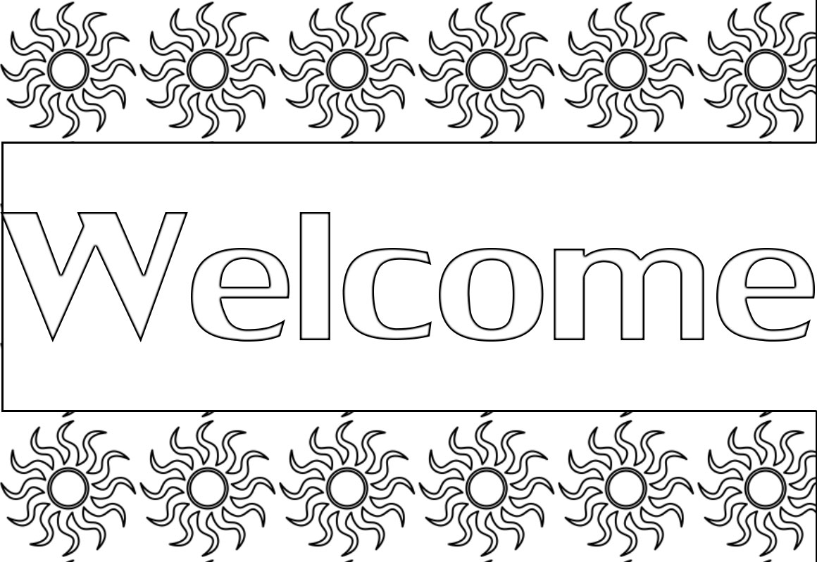 Welcome Coloring Pages