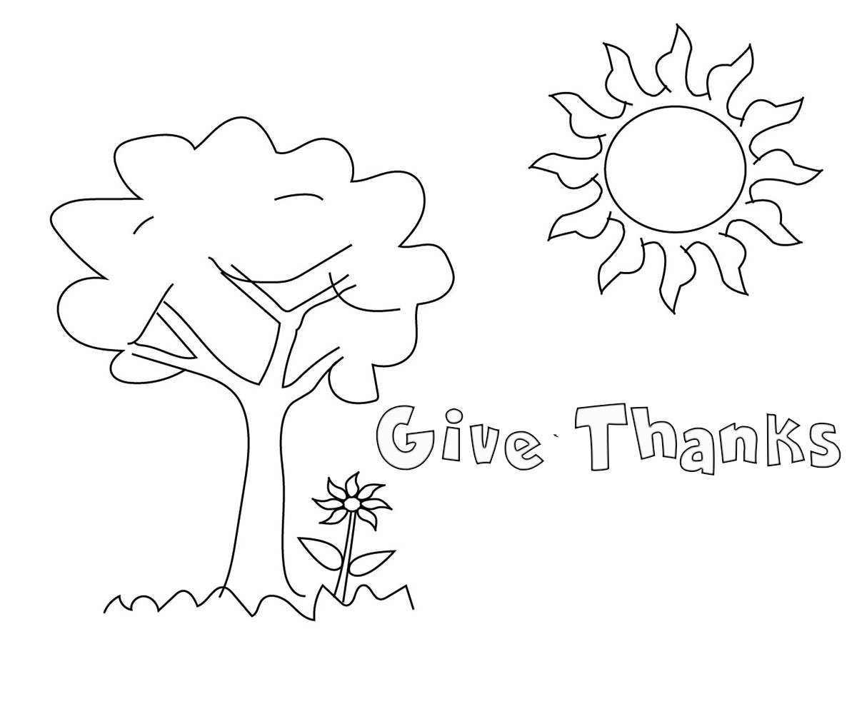 give thanks coloring sheets