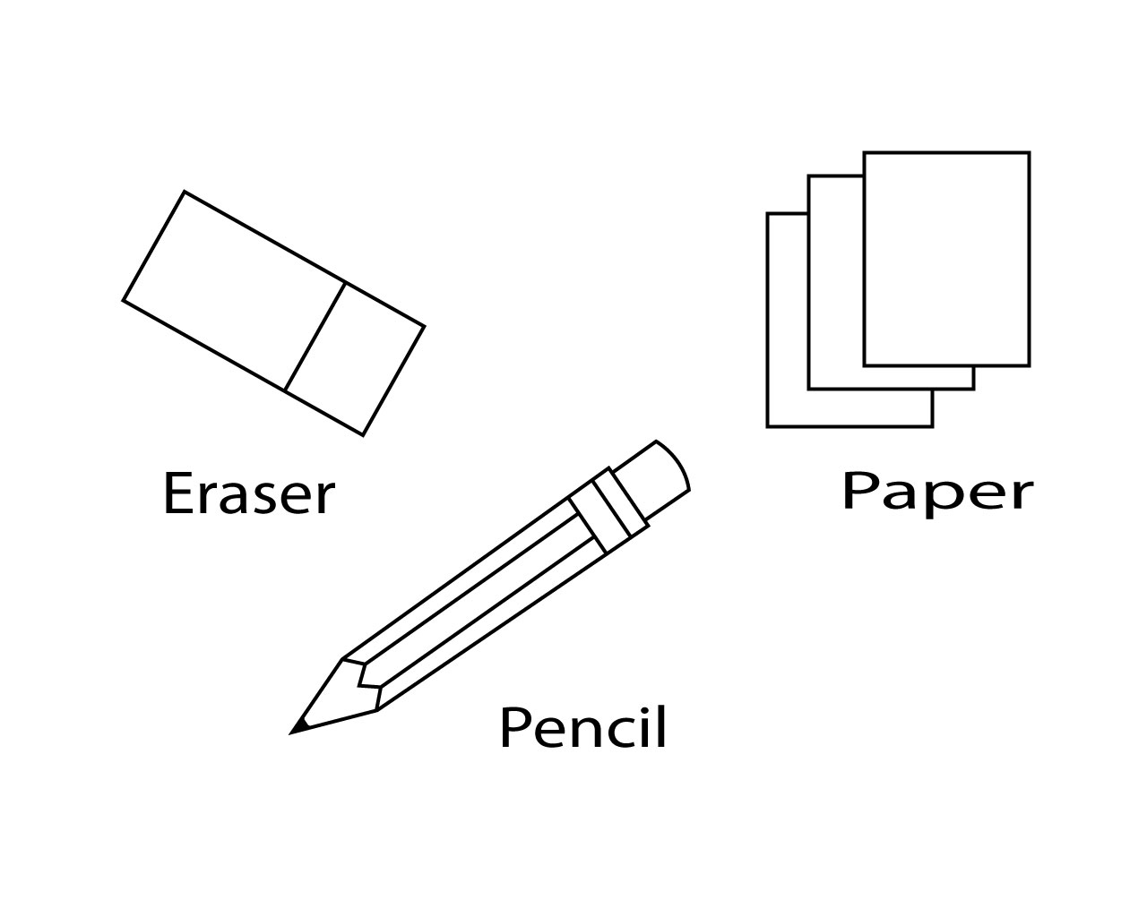 School Supplies Coloring Pages