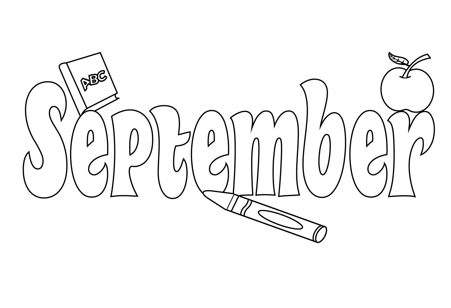 September Coloring Pages Preschool